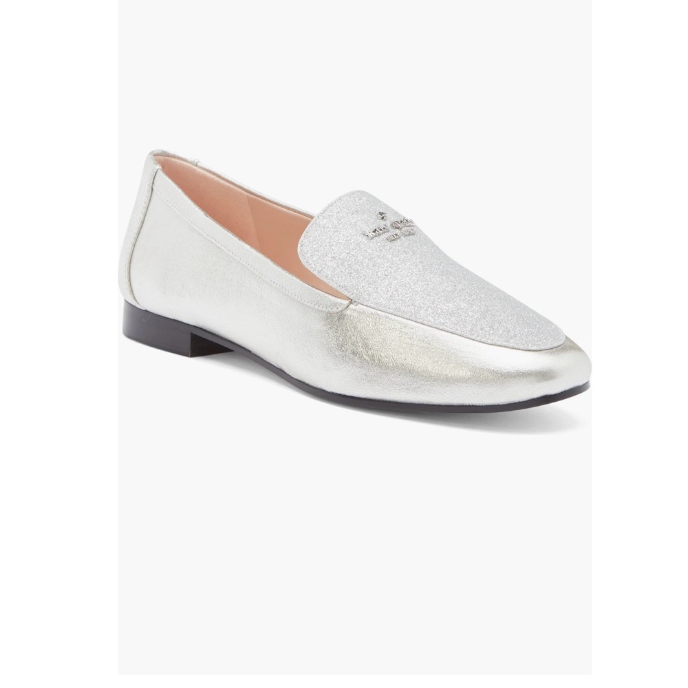 Kate Spade Silver Loafers‎ for Women